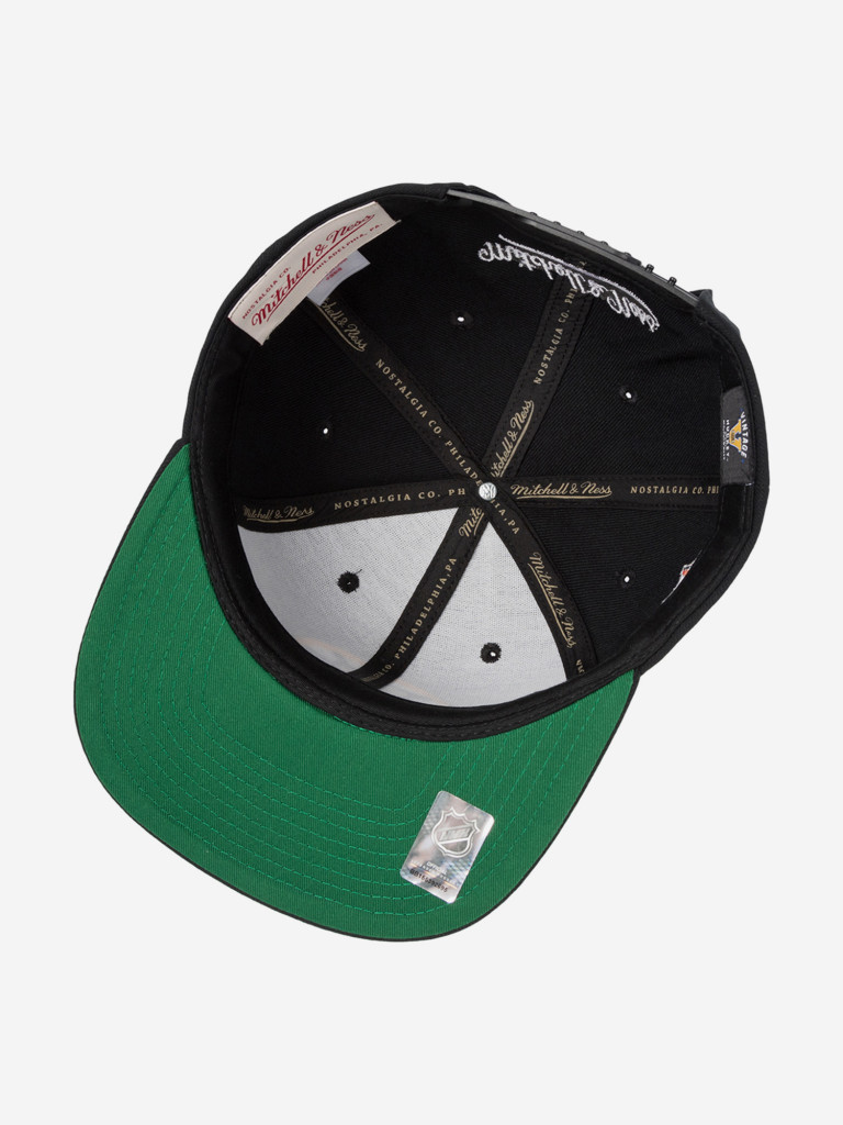 Бейсболка с прямым козырьком MITCHELL NESS HS8582-BBNBLCK Boston Bruins NHL (черный)