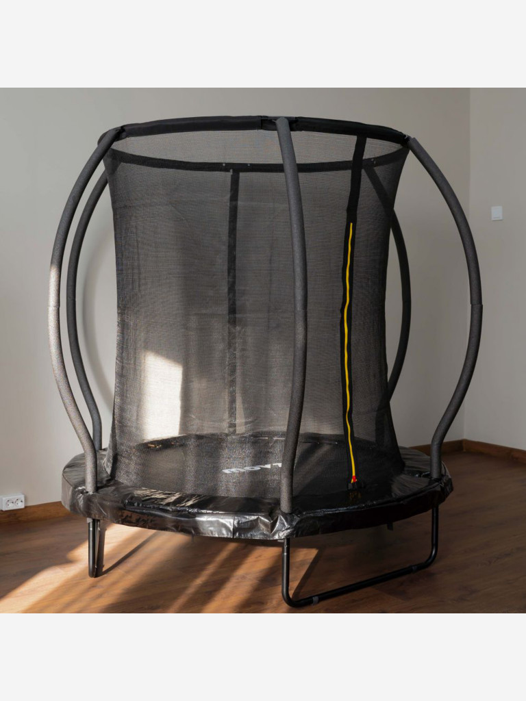 Батут 150 см с защитной сеткой детский для улицы и дома