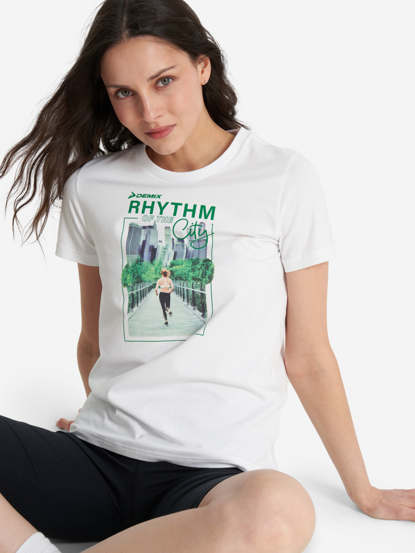 фото Футболка женская demix, белый
