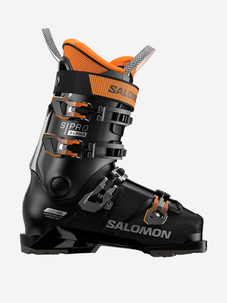 Горнолыжные ботинки Salomon S/Pro Alpha 100 GW Black/Dark Grey Met./Orange Tiger 25/26