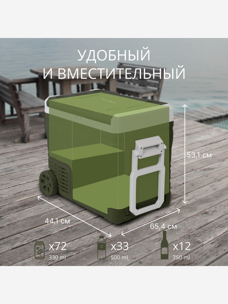 Компрессорный автохолодильник TESLER CCF-5001, 50л