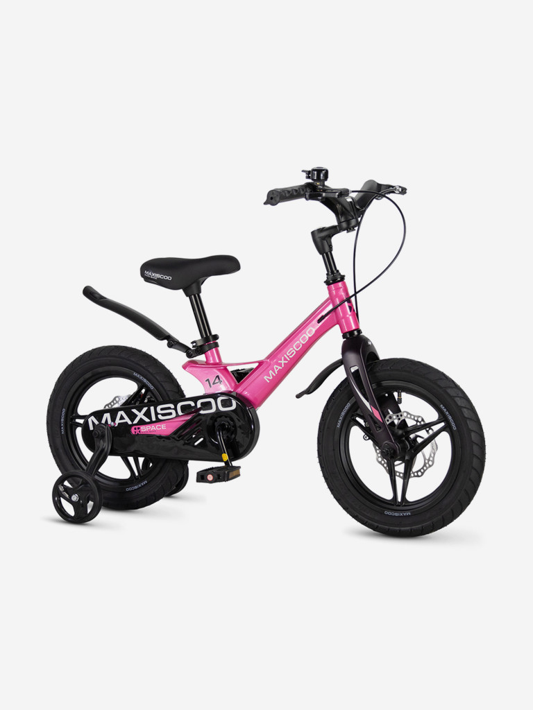 Велосипед детский Maxiscoo SPACE Deluxe Plus 14'' розовый глянцевый, 2026