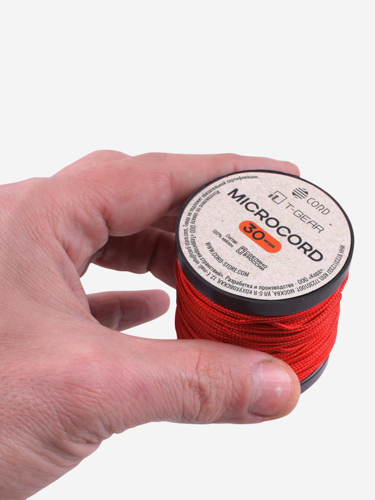 Микрокорд T-Gear x CORD nylon катушка 30м (Red)