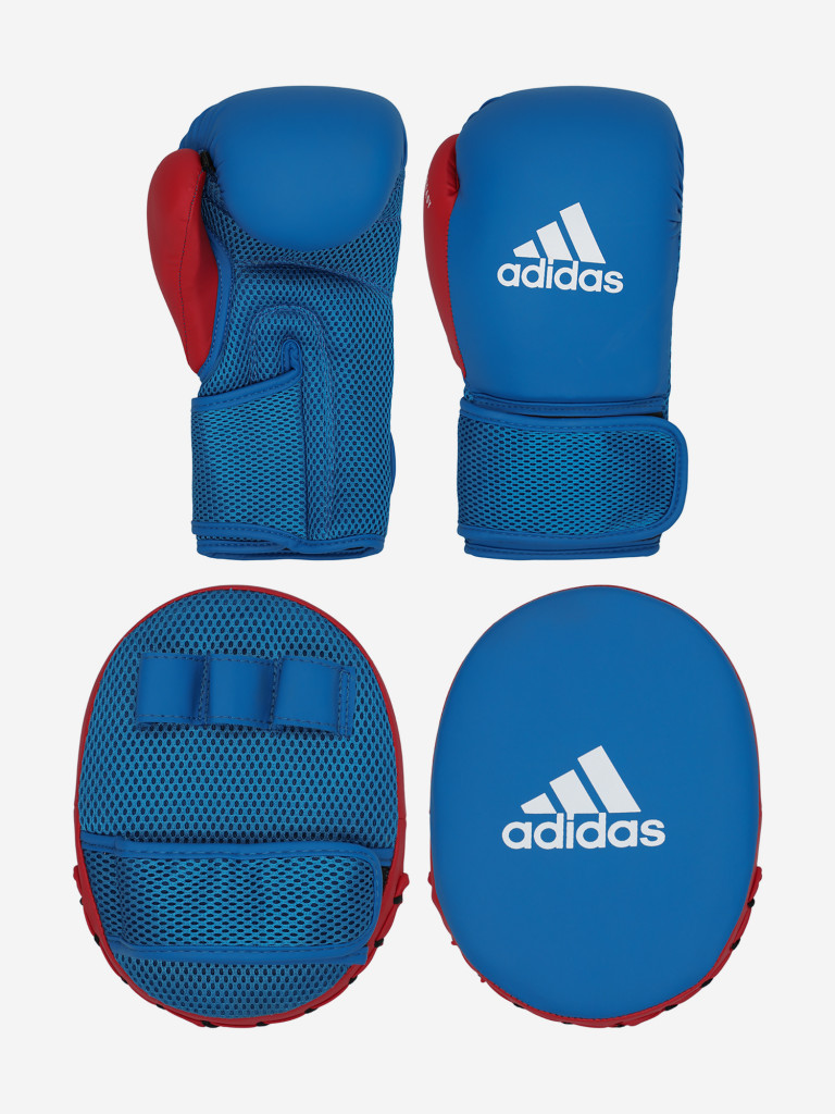 Набор боксерский детский adidas, перчатки 8 oz и лапы