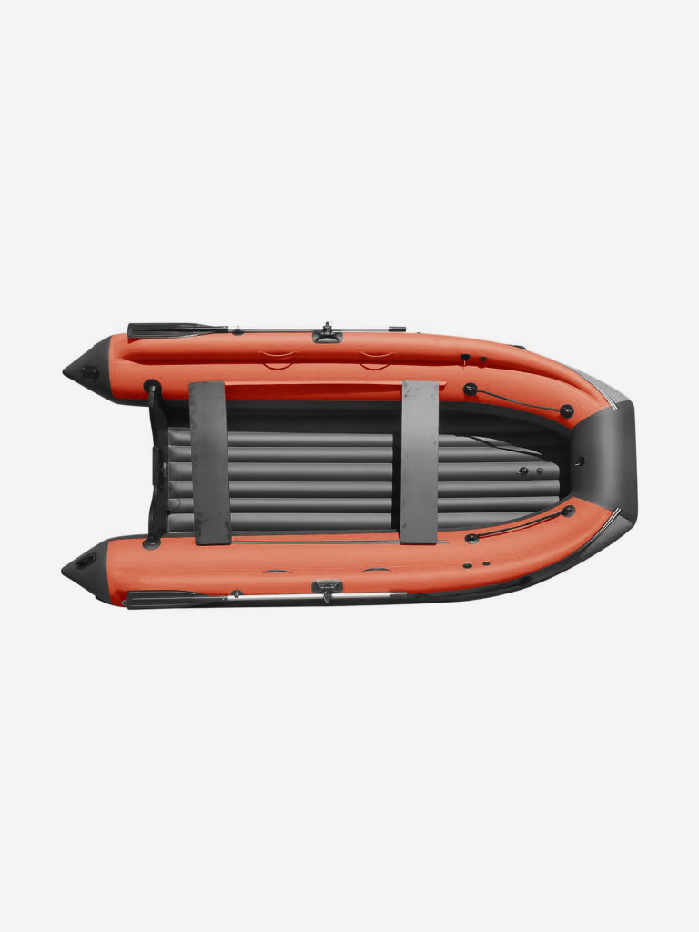 Лодка надувная Reef Triton (Риф Тритон) 340 NDFi c интегрированным фальшбортом, серо-оранжевая