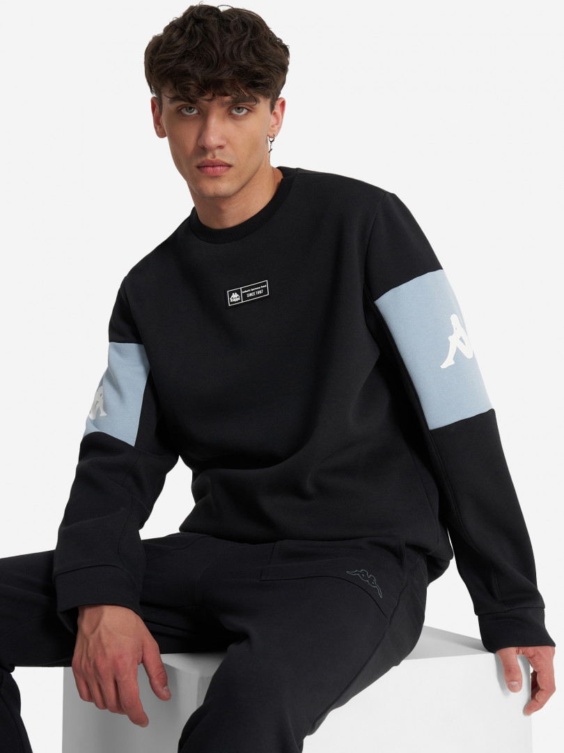 фото Свитшот мужской kappa, черный