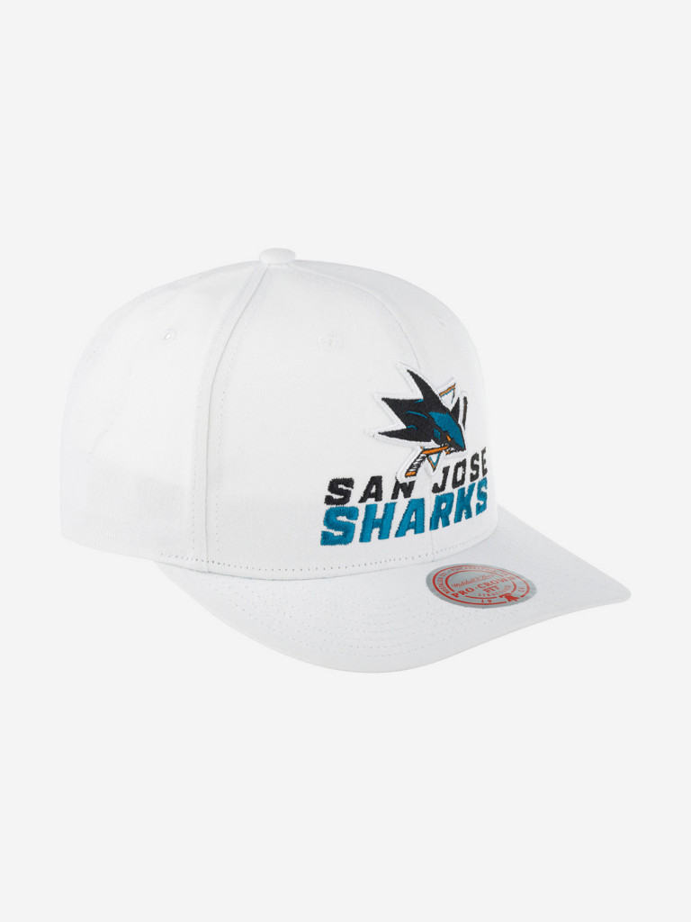 Бейсболка MITCHELL NESS HHSS5758-SJSYYPPPWHIT San Jose Sharks NHL (белый)
