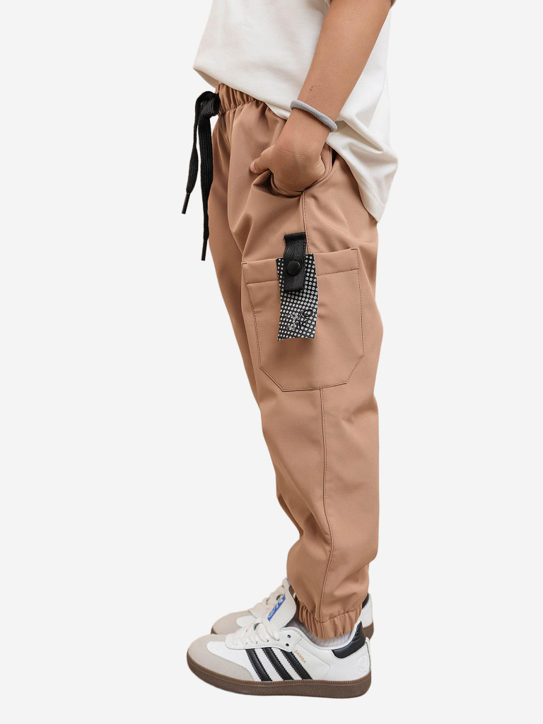 Брюки софтшелл для девочки batik Тони молочный шоколад