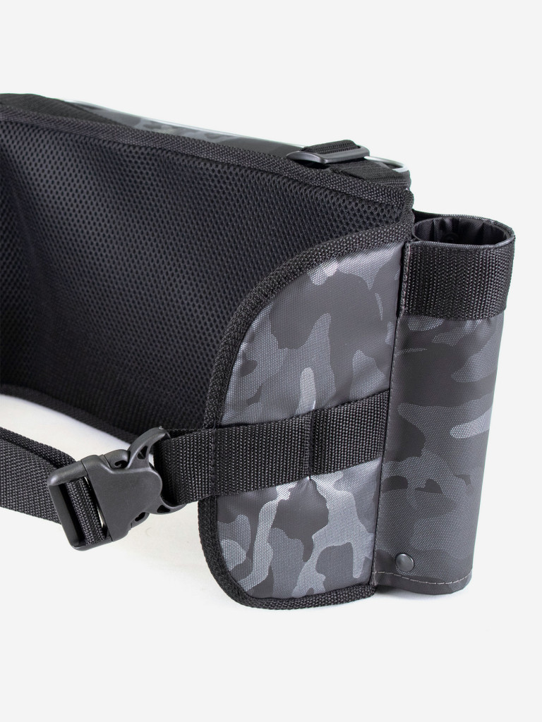 Сумка рыболовная поясная Yaman Fishing Belt Bag, 74х22х10 см, цвет серый камуфляж + 2 коробки LUNO.