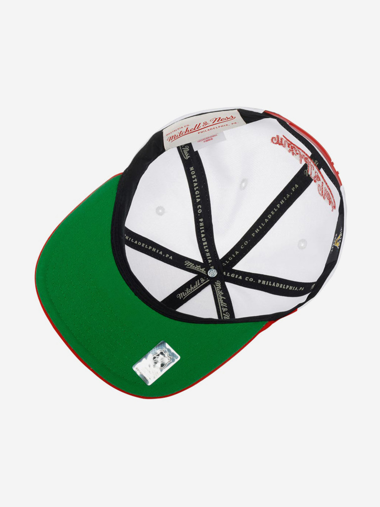 Бейсболка с прямым козырьком MITCHELL NESS 6HSSSH22088-NJDWHIT New Jersey Devils NHL