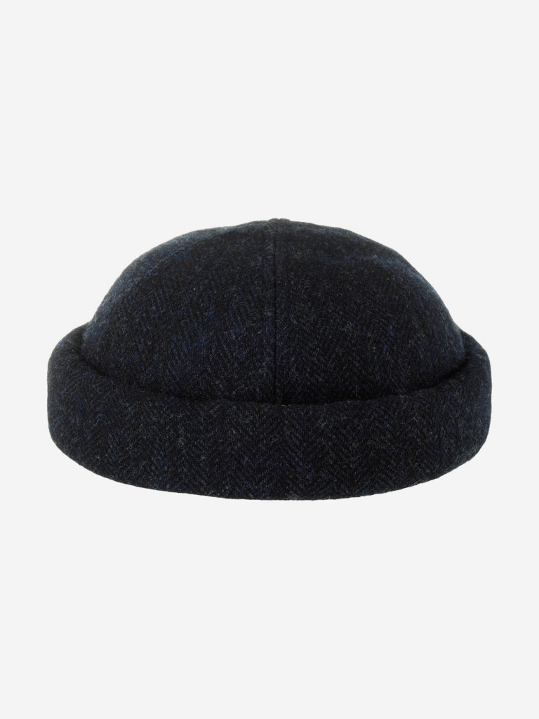 Шапка докер STETSON 8820502 DOCKER WOOL HERRINGBONE (синий)