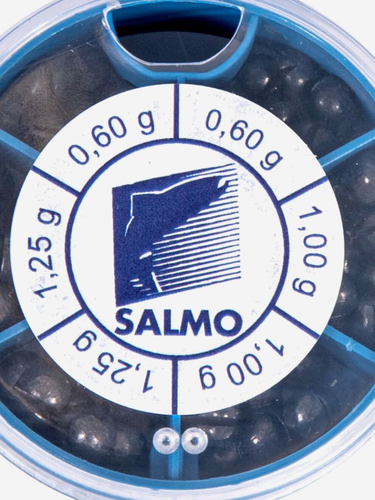 Набор грузил для поплавочной ловли крупная дробь Salmo дробинка 50г 10 шт.