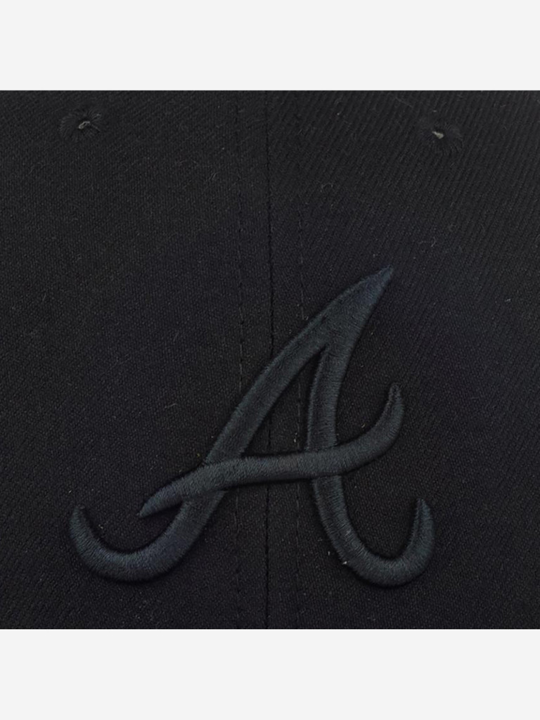 Бейсболка 47 BRAND B-MVPSP01WBP-BKA Atlanta Braves MLB (черный)