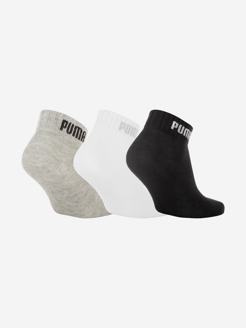 Носки PUMA Quarter-V, 3 пары 10119310299 Черный, размер 43, 46,39, 42,35, 38, фото 2