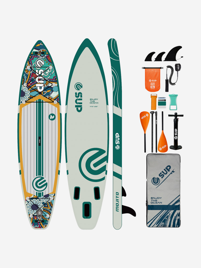 Надувная SUP-доска E-SUP MOJITO 2, 11'6" 350*81*15 см сапборд