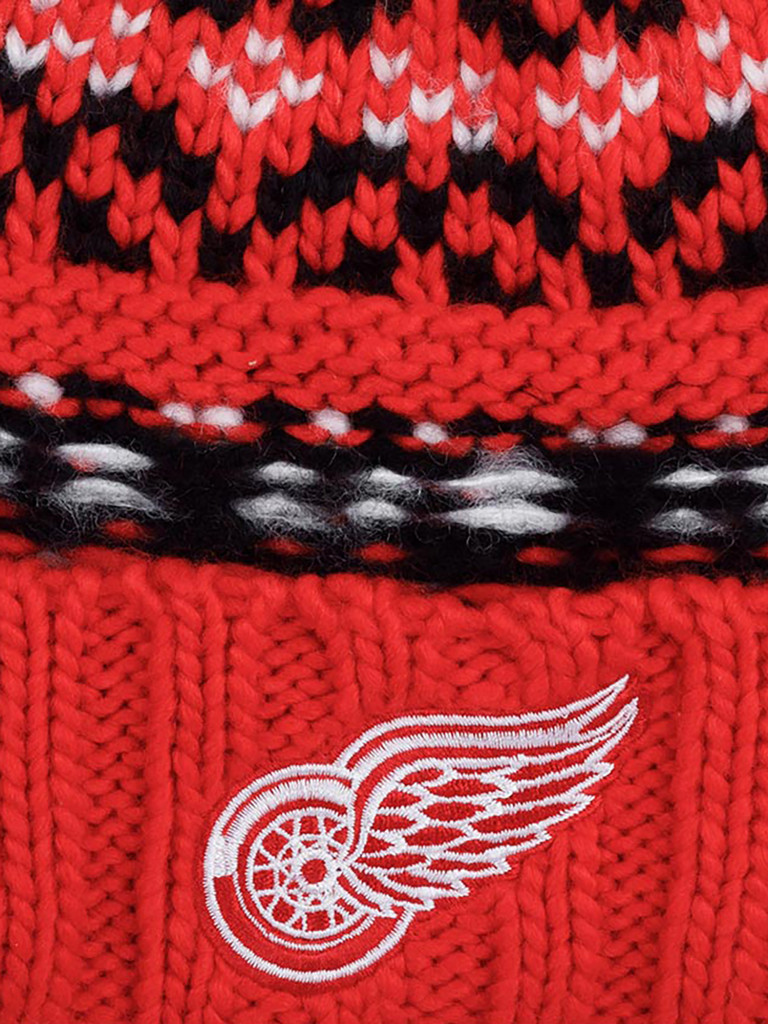 Шапка с помпоном AMERICAN NEEDLE 42802A-DRW Detroit Red Wings Gusto NHL (красный)