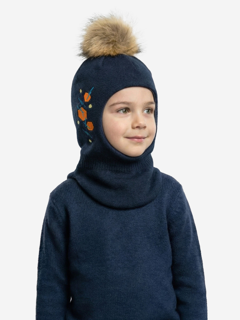 Шапка-шлем для мальчика GUSTI GW25AC1213B-NAVY