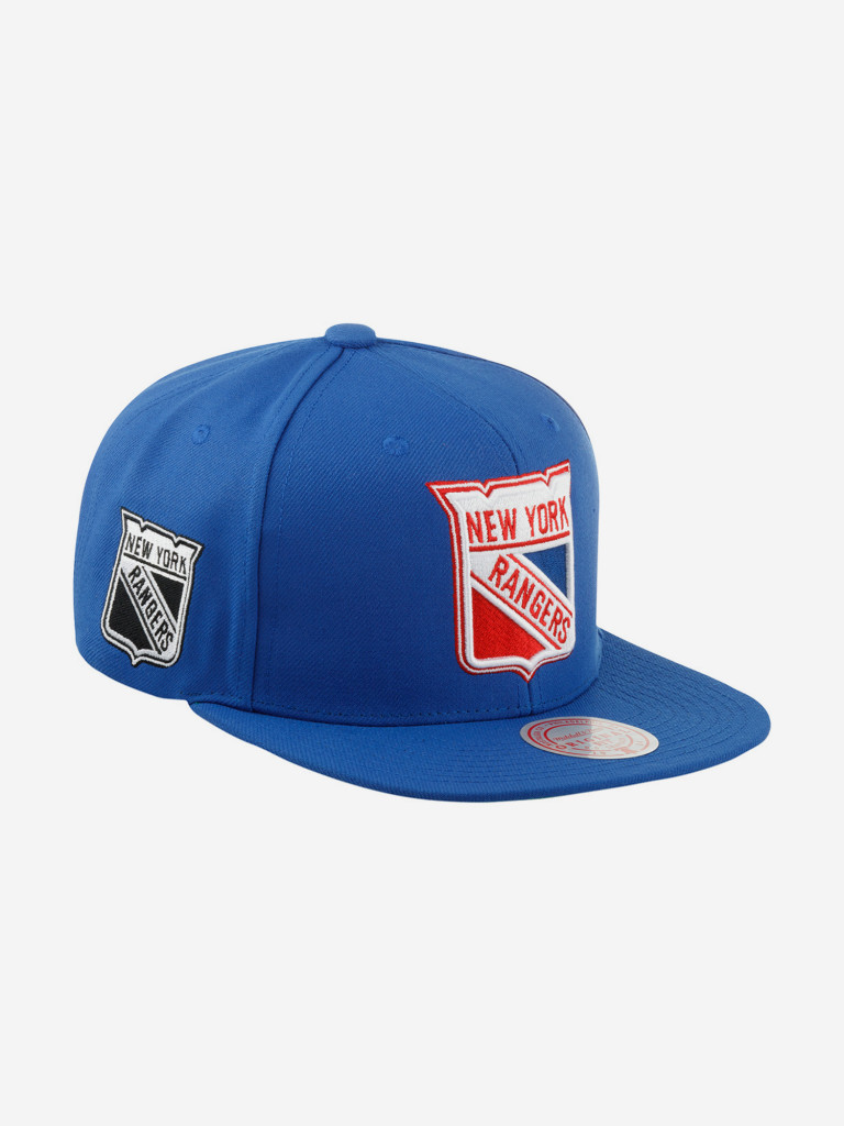 Бейсболка с прямым козырьком MITCHELL NESS 6HSSDX22015-NYABLUE New York Rangers NHL (синий)