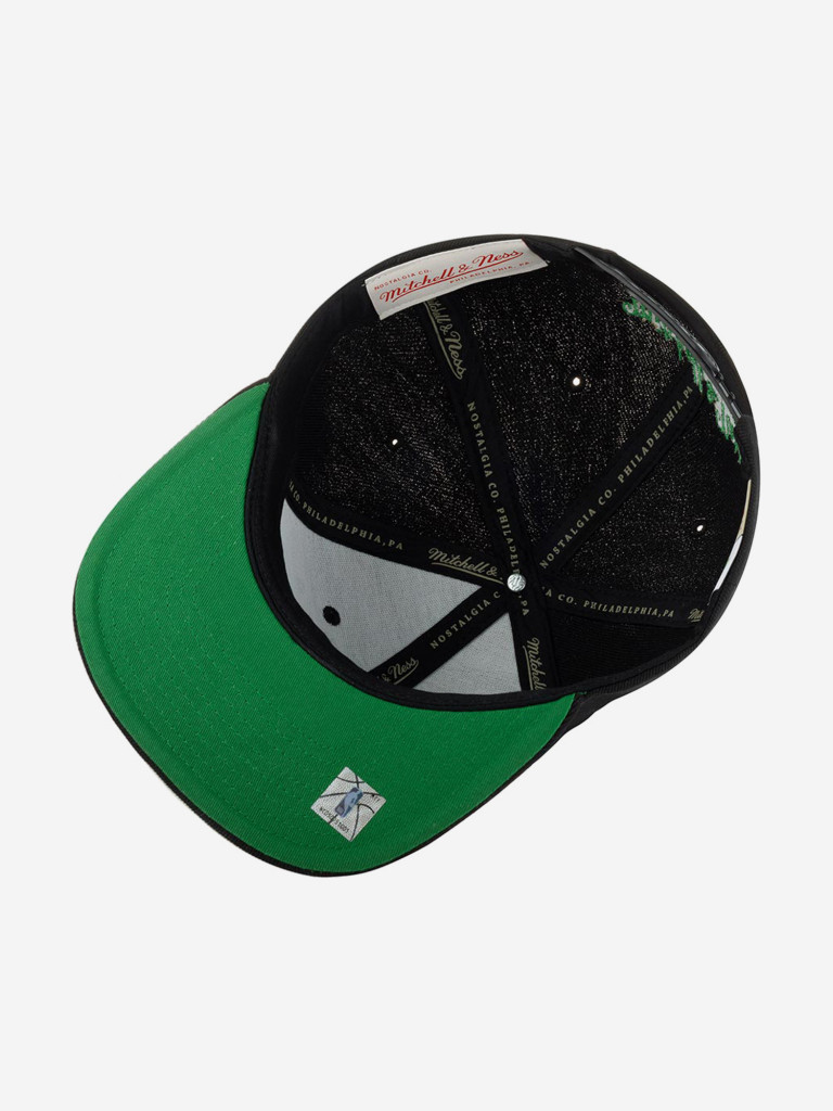 Бейсболка с прямым козырьком MITCHELL NESS 6HSSJS19079-SSUBLCK Seattle Supersonics NBA (черный)