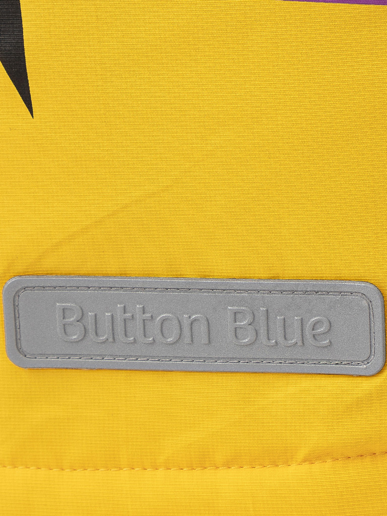 Куртка демисезонная с мембраной и принтом желтая Button Blue