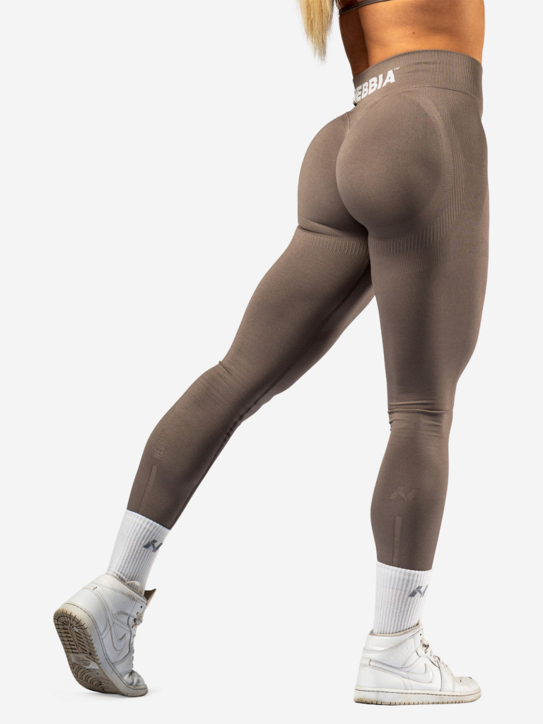 Легинсы женские NEBBIA High-Waist Push-Up Leggings POWER 888 Light brown