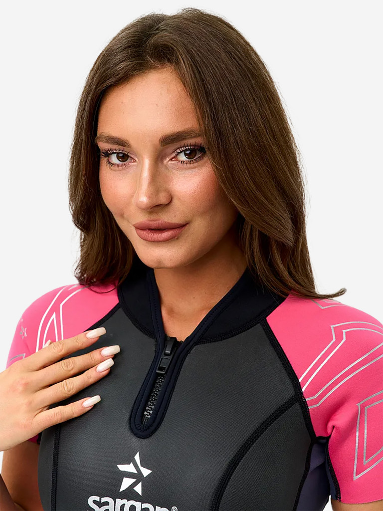 Гидрокостюм SARGAN NERO SHORTY LADY 2мм розовый