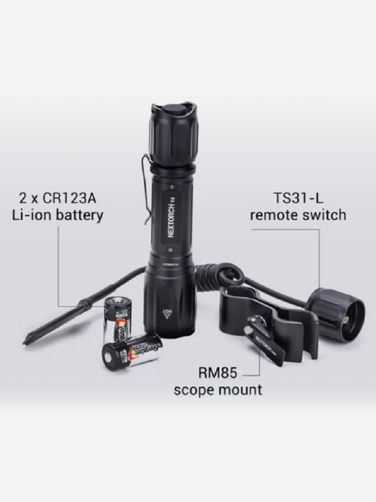 Фонарь тактический Nextorch T5G V2.0 Hunting Set, 1200 люмен