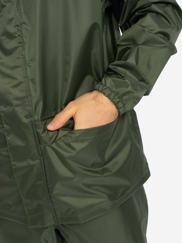 Костюм-дождевик мужской Huntsman ВВЗ Шторм для рыбалки и охоты, ткань таффета PVC 20000 мм вод.ст.