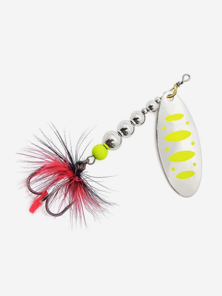 Блесна вращающаяся для рыбалки Mottomo Breeze Blade #2 8g Silver 22 для спиннинга. Вертушка на голавля, жереха, щуку
