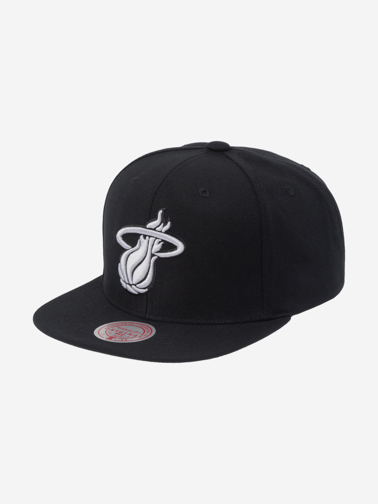 Бейсболка с прямым козырьком MITCHELL NESS HS8547-MHEBLCK Miami Heat NBA