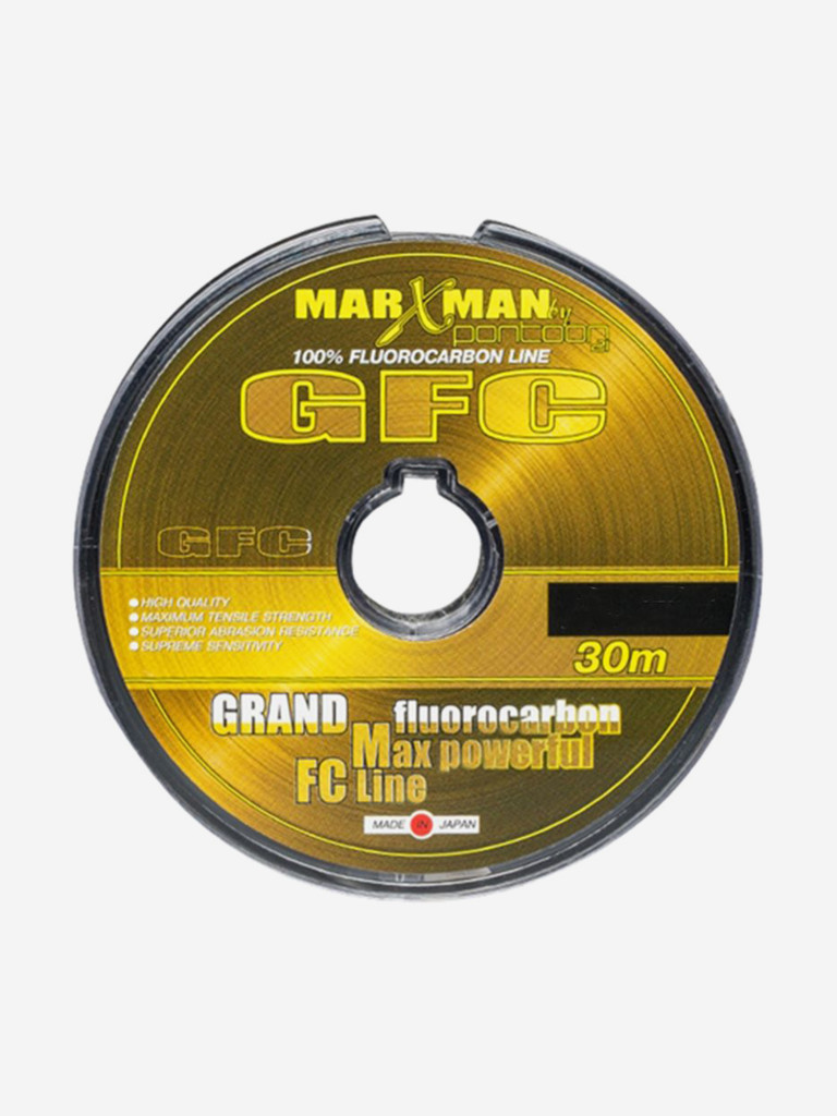 Леска флюорокарбон Pontoon21 MARXMAN GFC 0,37 мм (прозрачный) 12шт по 30м, разрывная нагрузка 10,8кг