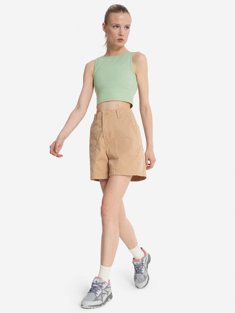 фото Шорты женские columbia calico basin cotton short, бежевый