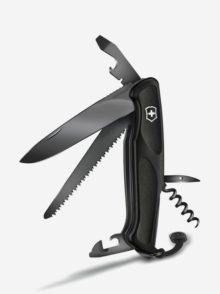 Складной нож Victorinox RangerGrip Onyx, черный, 0.9563.c31p