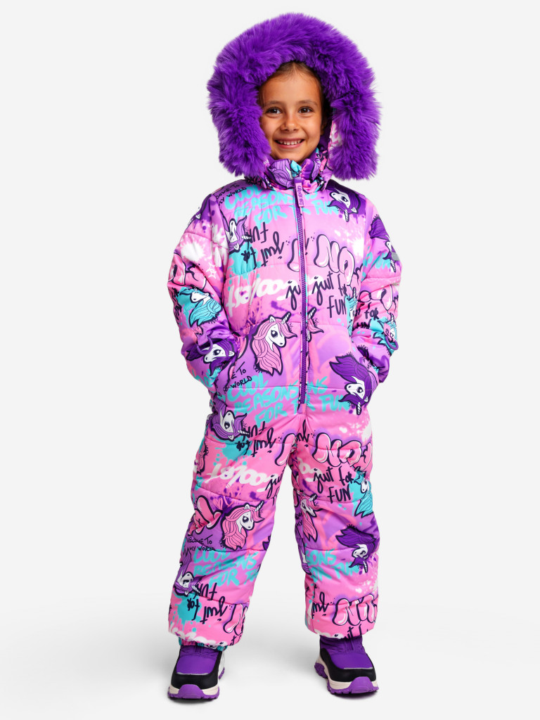 Комбинезон зимний для девочек PlayToday