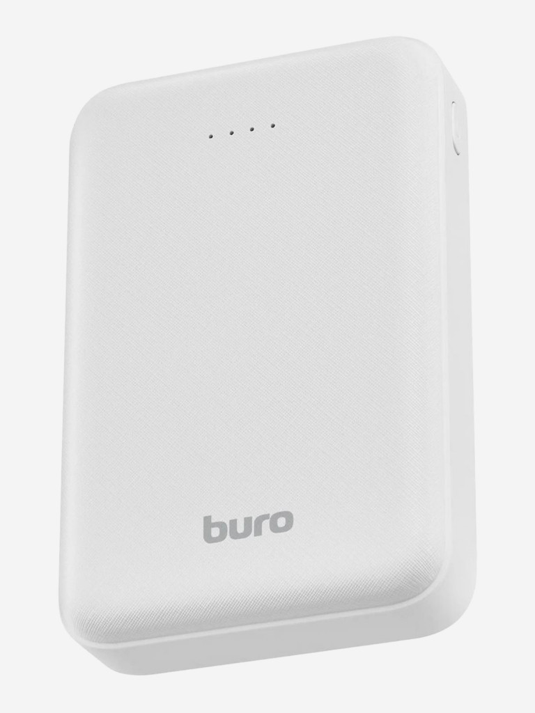 Мобильный аккумулятор BURO T4-10000, белый, t4-10000-wt