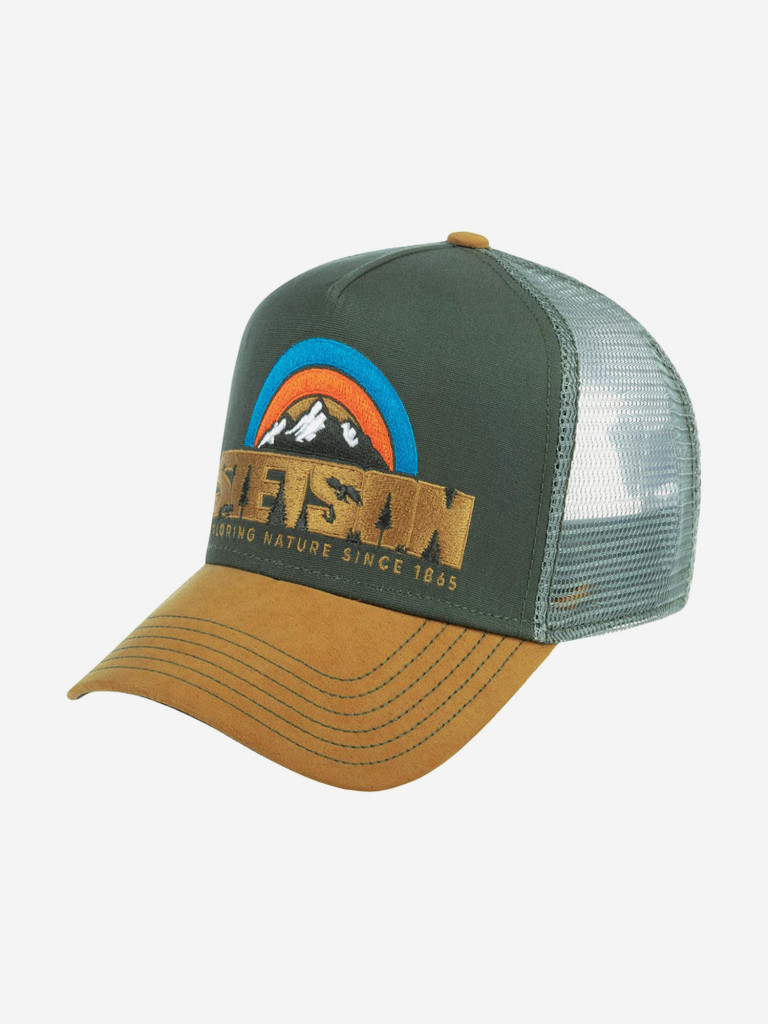 Бейсболка с сеточкой STETSON 7756112 TRUCKER CAP HIKING (бежевый)