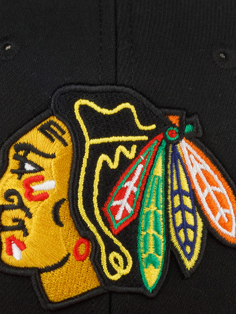 Бейсболка MITCHELL NESS HP7974-CBHBLCK Chicago Blackhawks NHL (черный)