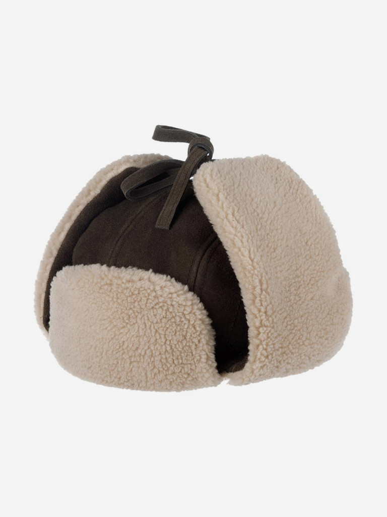 Шапка-ушанка STETSON 9297302 BOMBER CAP CALF SPLIT (серый)