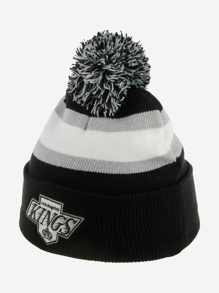 Шапка с помпоном MITCHELL NESS KTPCLD21212-LAKBLCK Los Angeles Kings NHL (черный)