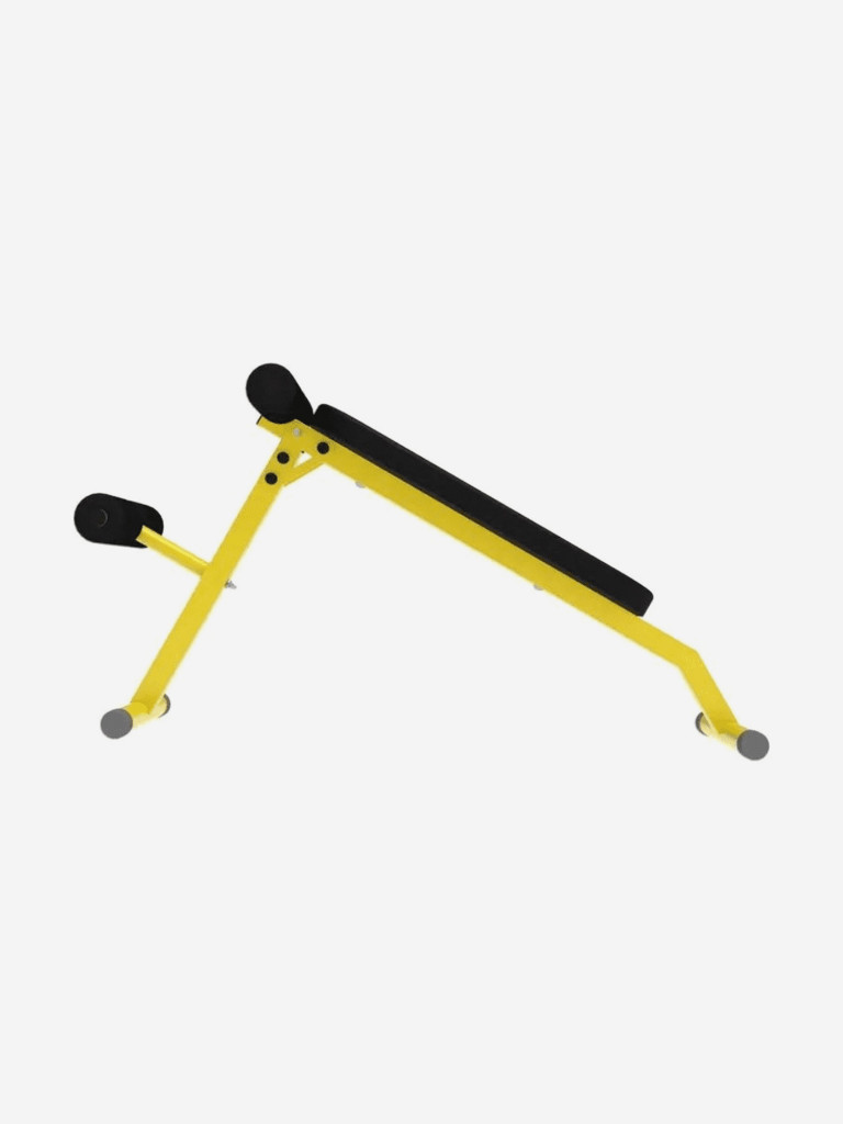 Скамья 2в1 Sportlim Пресс + Гиперэкстензия Желтая