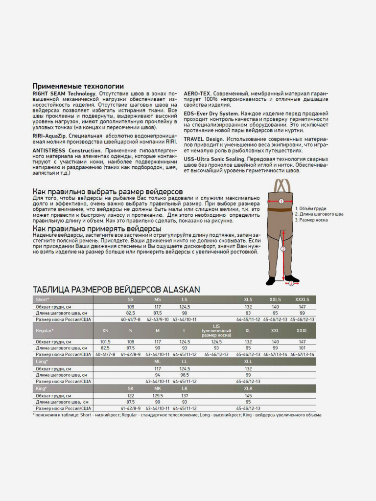 Вейдерсы Alaskan Scout