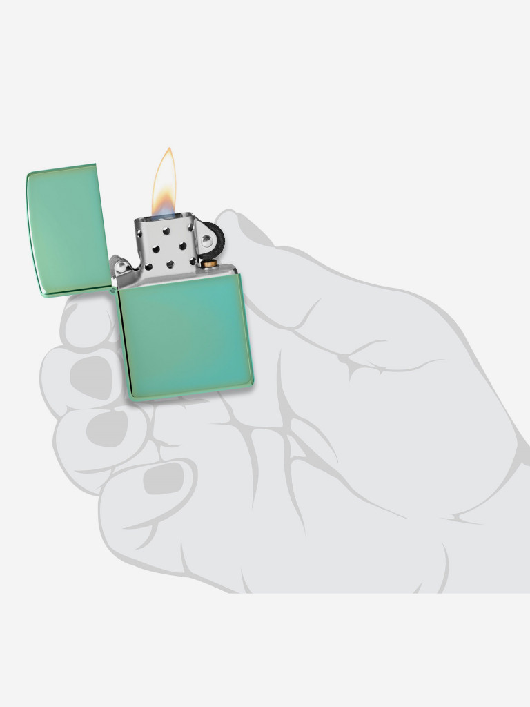 Зажигалка бензиновая ZIPPO 28129 Classic High Polish Green
