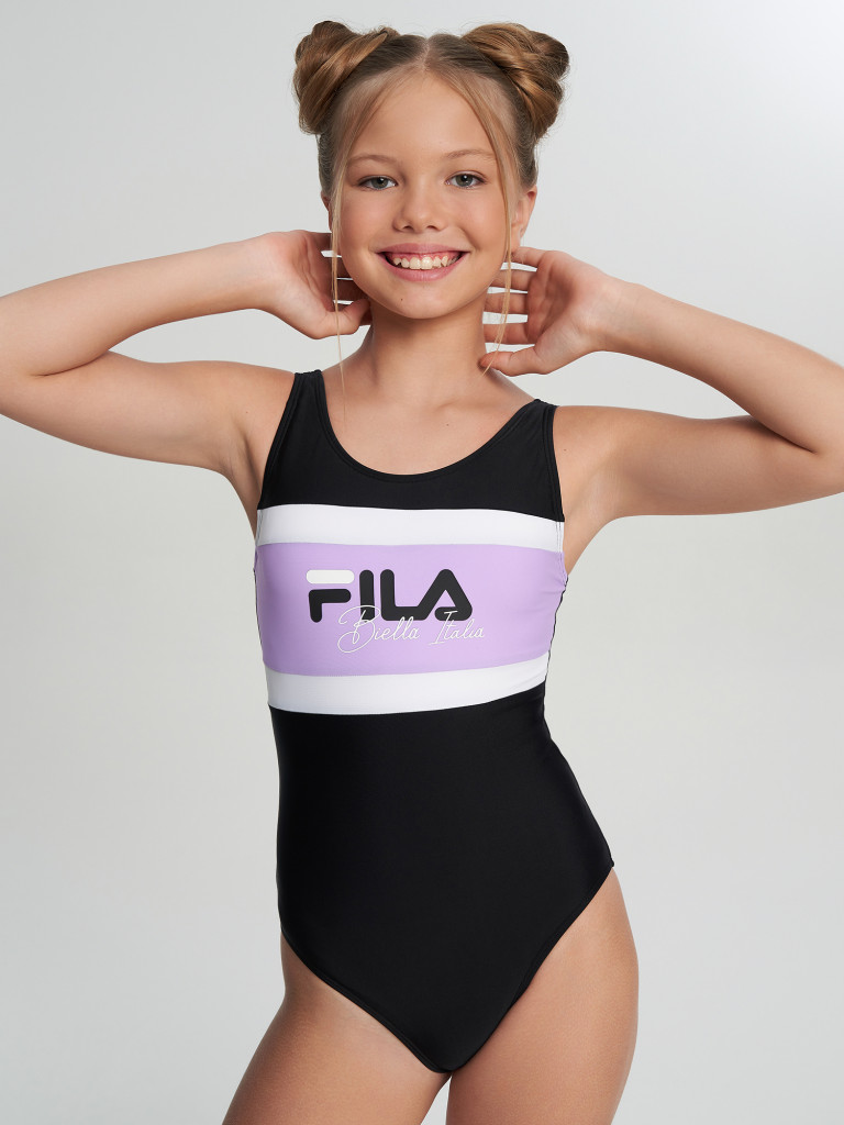 Купальник слитный для девочек FILA