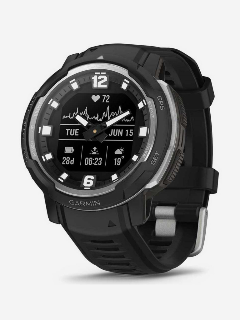 Спортивные наручные часы Garmin Instinct Crossover Standard Edition Black