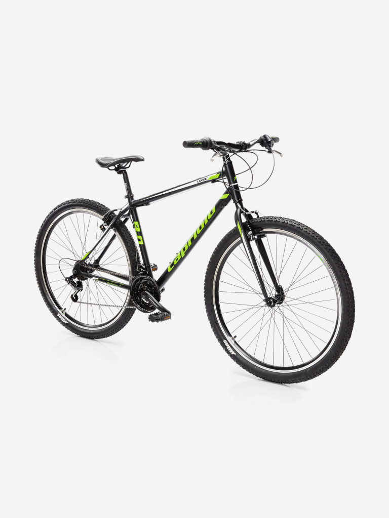Велосипед CAPRIOLO MTB LEVEL 9.0 (3 X 6), рама алюминий 19'', колёса 29'' (чёрный - зелёный)