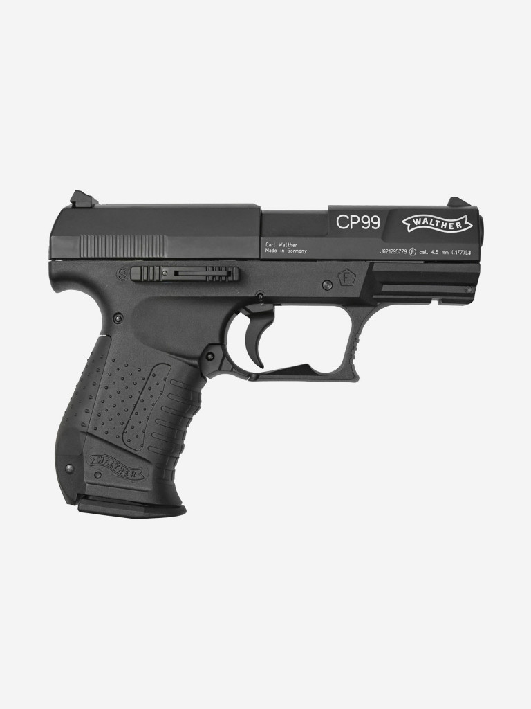 Пистолет пневматический Walther СР 99 (чёрный с чёрн. рукояткой)  412.00.00/412.00.50 Черный цвет — купить за 23990 руб. со скидкой 9 %,  отзывы в интернет-магазине Спортмастер