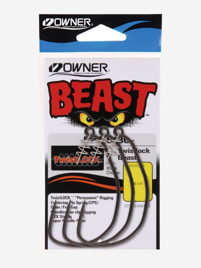 Крючок OWNER Beast With Twist Lock BC №4/0 3шт