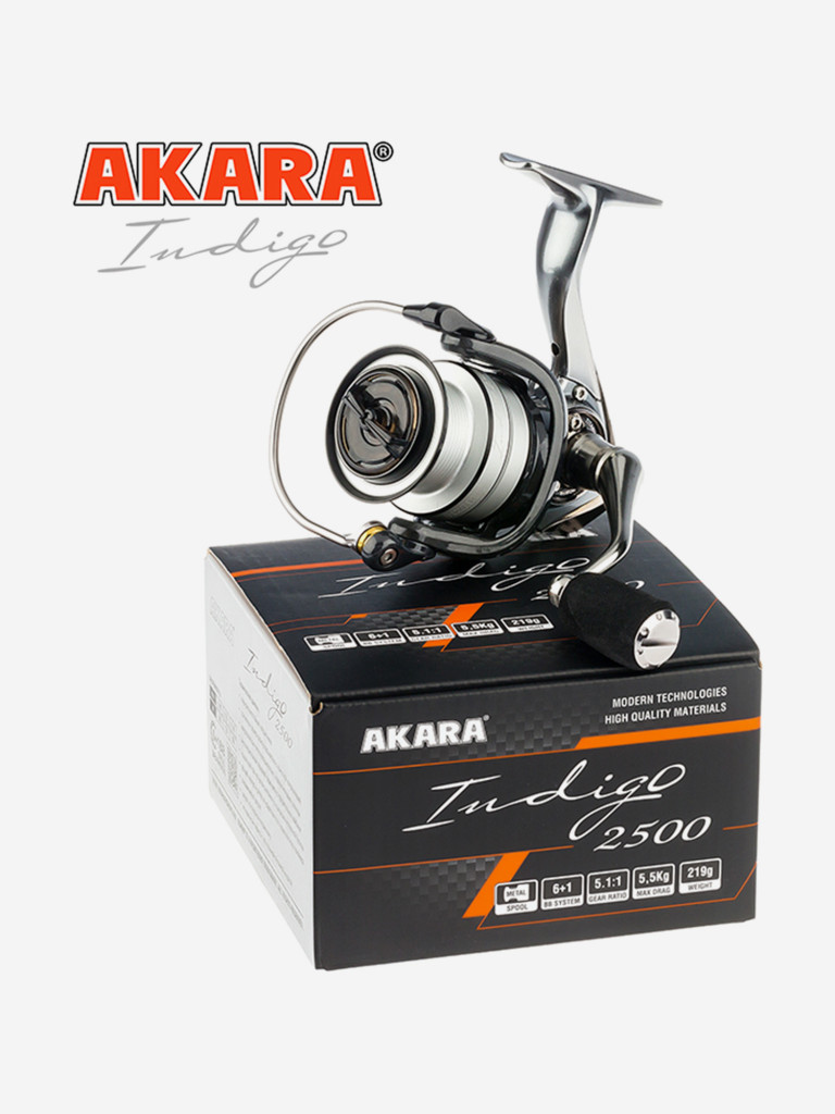 Катушка безынерционная Akara Indigo 2500 6+1 bb