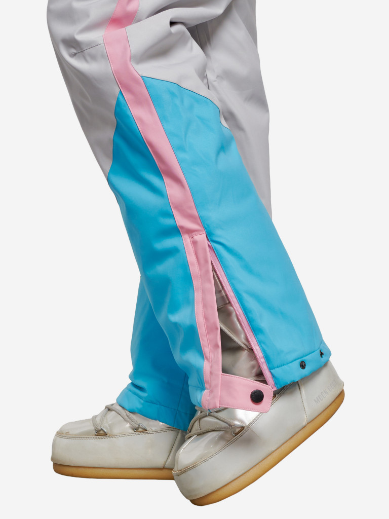 Горнолыжный комбинезон женский зимний голубого цвета 2326