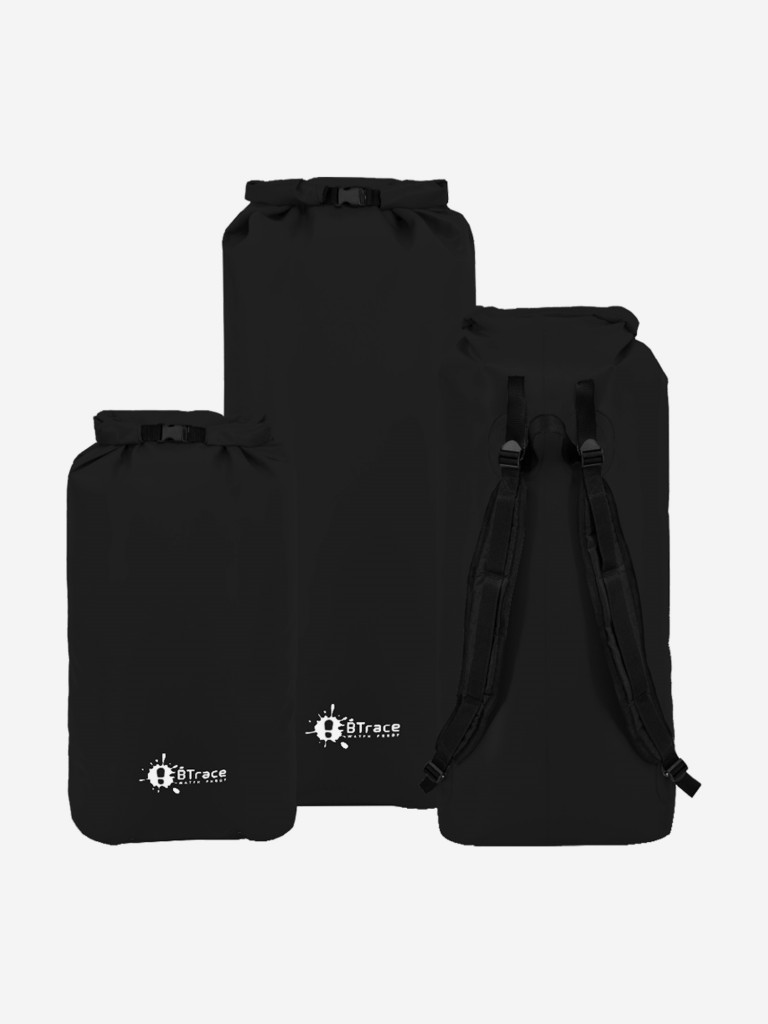 Гермомешок BTrace с лямками DryBag 80л, Черный